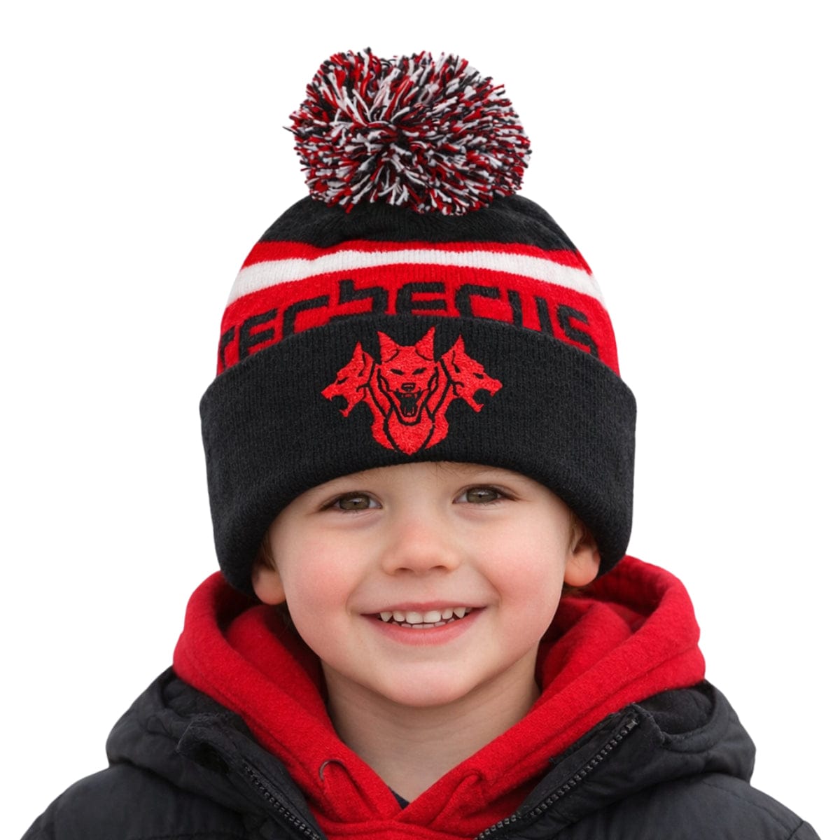 Kids Alpine Beanie (Red)
