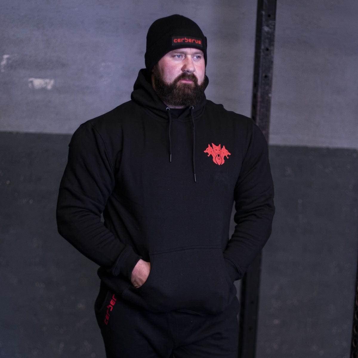 Cerberus Core Black Hoodie - Cerberus-strength
