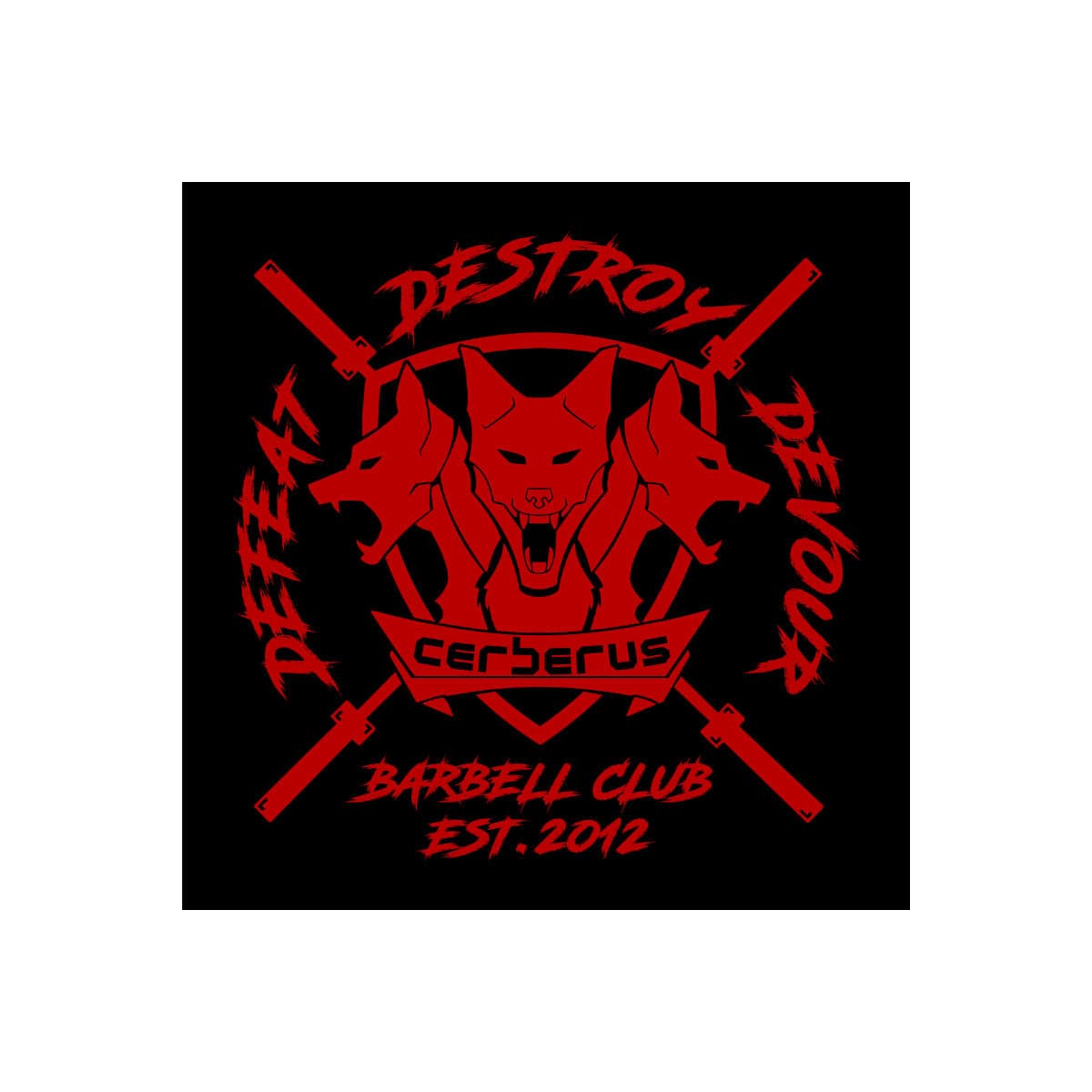 CERBERUS Barbell Club (Black) Banner
