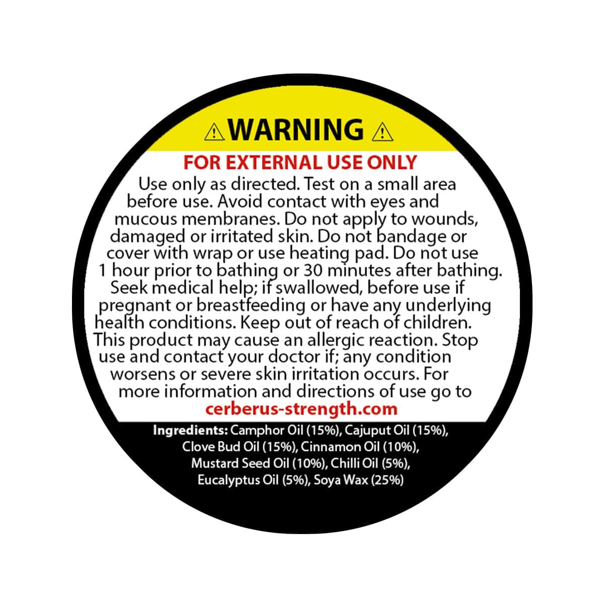 Cerberus Inferno Muscle Rub using Instruction - Cerberus-strength
